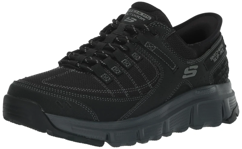 Skechers Men's High-Top Trainers, Charcoal Black, 44 EU Large