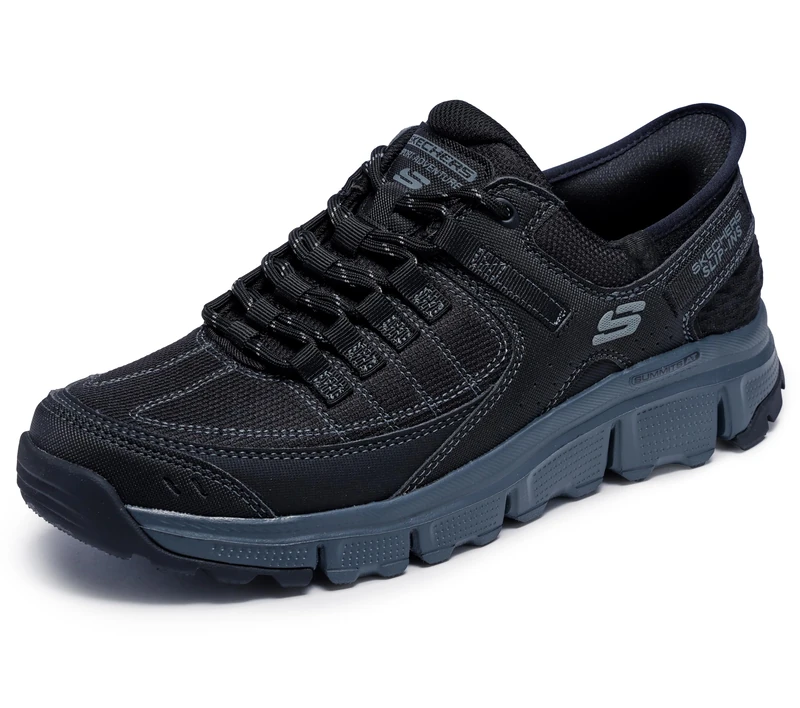 Skechers Men's Summits at Hands Free Slip-in Sneaker, Black/Charcoal, 12