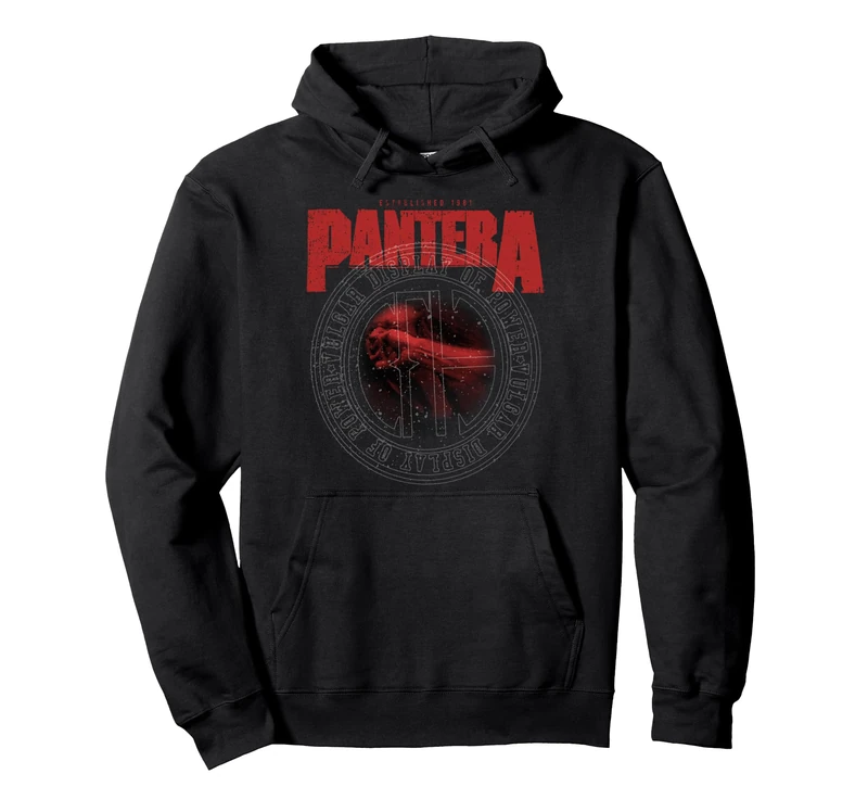 Pantera Official Vulgar Display of Power Circle Pullover Hoodie