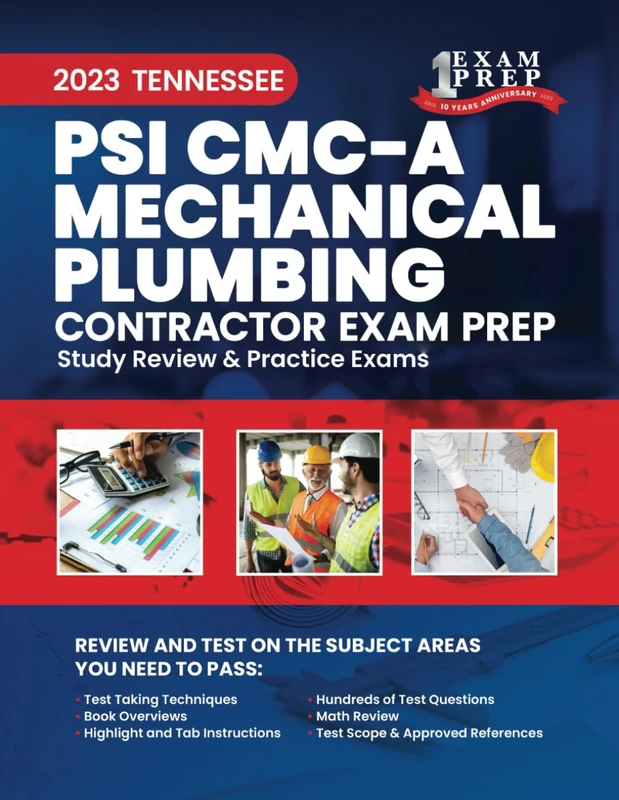 2023 Tennessee PSI CMC-A Mechanical Plumbing Contractor Exam Prep: 2023 Study Review & Practice Exams