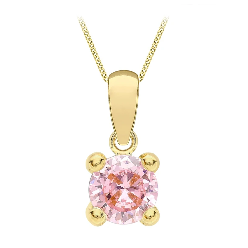 Amazon Essentials 9ct Gold October Birthstone Pendant Necklace (previously Amazon Collection)