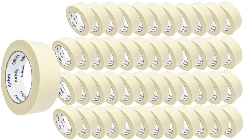 Amazinnov - 50m*36mm Masking Tape for Painting and Masking Adhesive Residue-free (lot 48.50m*36mm).