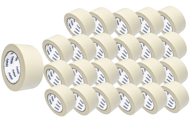 Amazinnov - 50m*50mm Masking Tape for Painting and Masking Adhesive Residue-free (lot 24.50m*50mm).