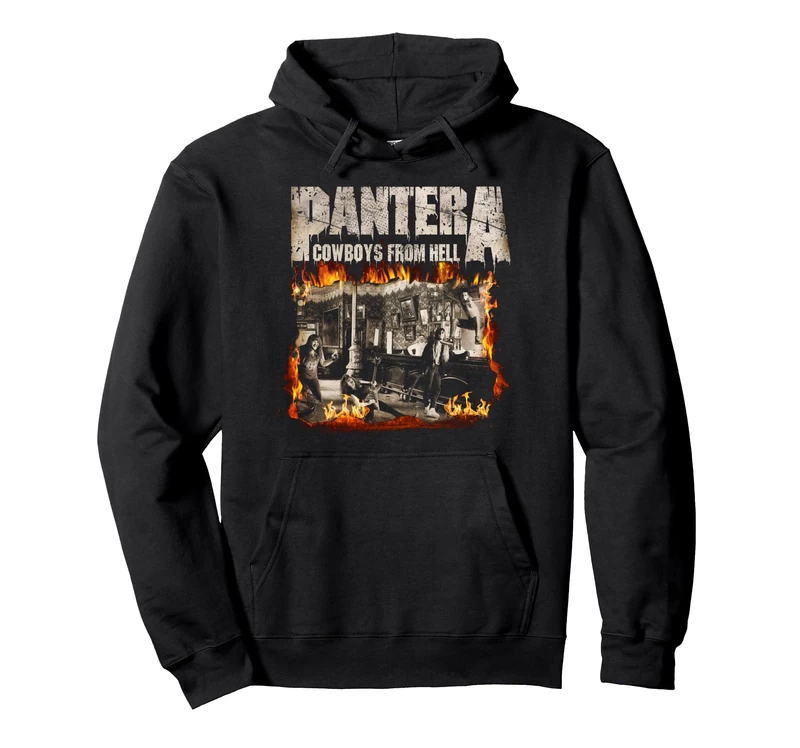 Pantera Official Vintage Flames Pullover Hoodie