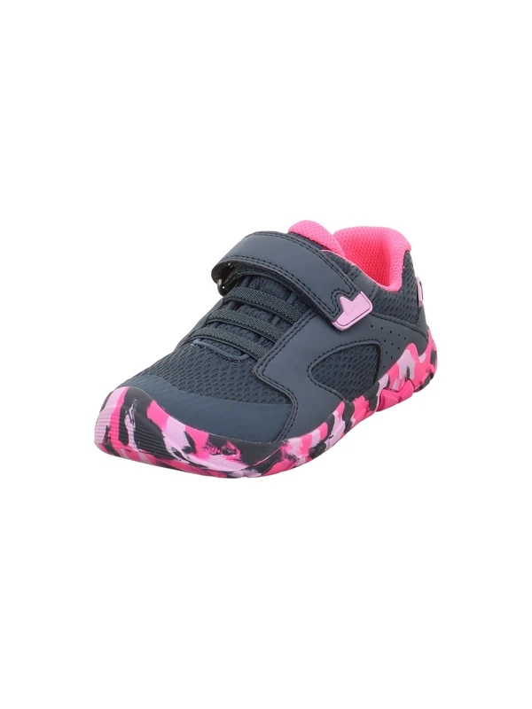 Superfit Girls' Trace Trainers, Blue Pink 8020, 13 UK Child - Image 1