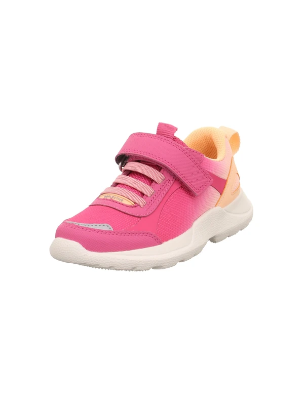 Superfit Girls Rush Sneaker, Pink Orange 5520, 7.5 UK Child Wide