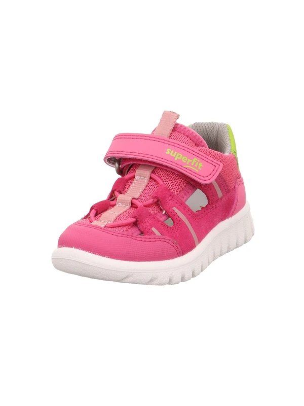 Superfit Girls' Sport7 Mini Trainers, Pink Green 5500, 13 UK Child