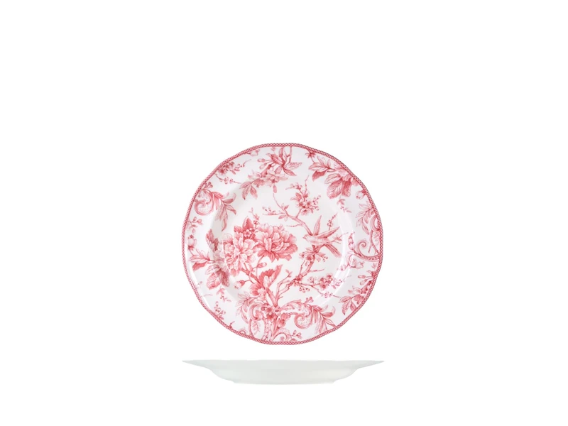 H&h Set 6 Piatti Frutta Primrose in Porcellana cm 22