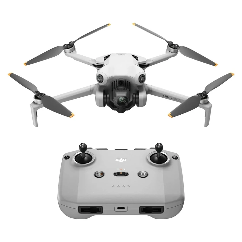 DJI Mini 4 Pro (DJI RC-N2), Folding Mini-Drone with 4K HDR Video Camera for Adults, Under 0.549 lbs/249 g, 34 Mins Flight Time, 20 km Max Video Transmission Distance, Omnidirectional Vision Sensing