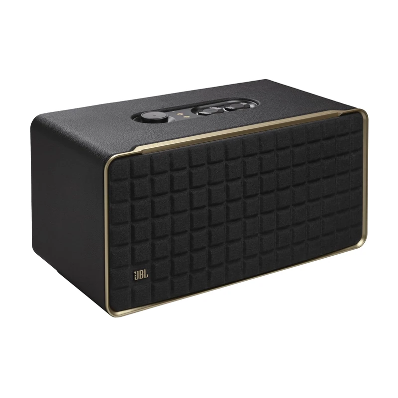 JBL Authentics 500 Hi-Fi Smart Home Speaker with Built-In Wi-Fi and Music Streaming, Voice Assist and Bluetooth Connectivity, Retro Design in Black