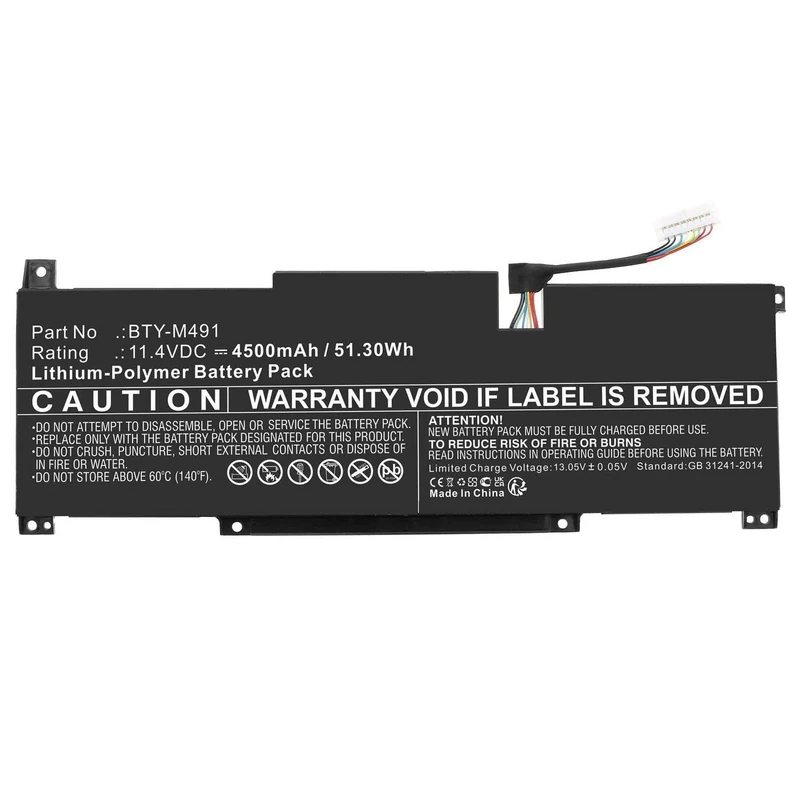 Replacement Part: CoreParts Laptop Battery for MSI, W128410130