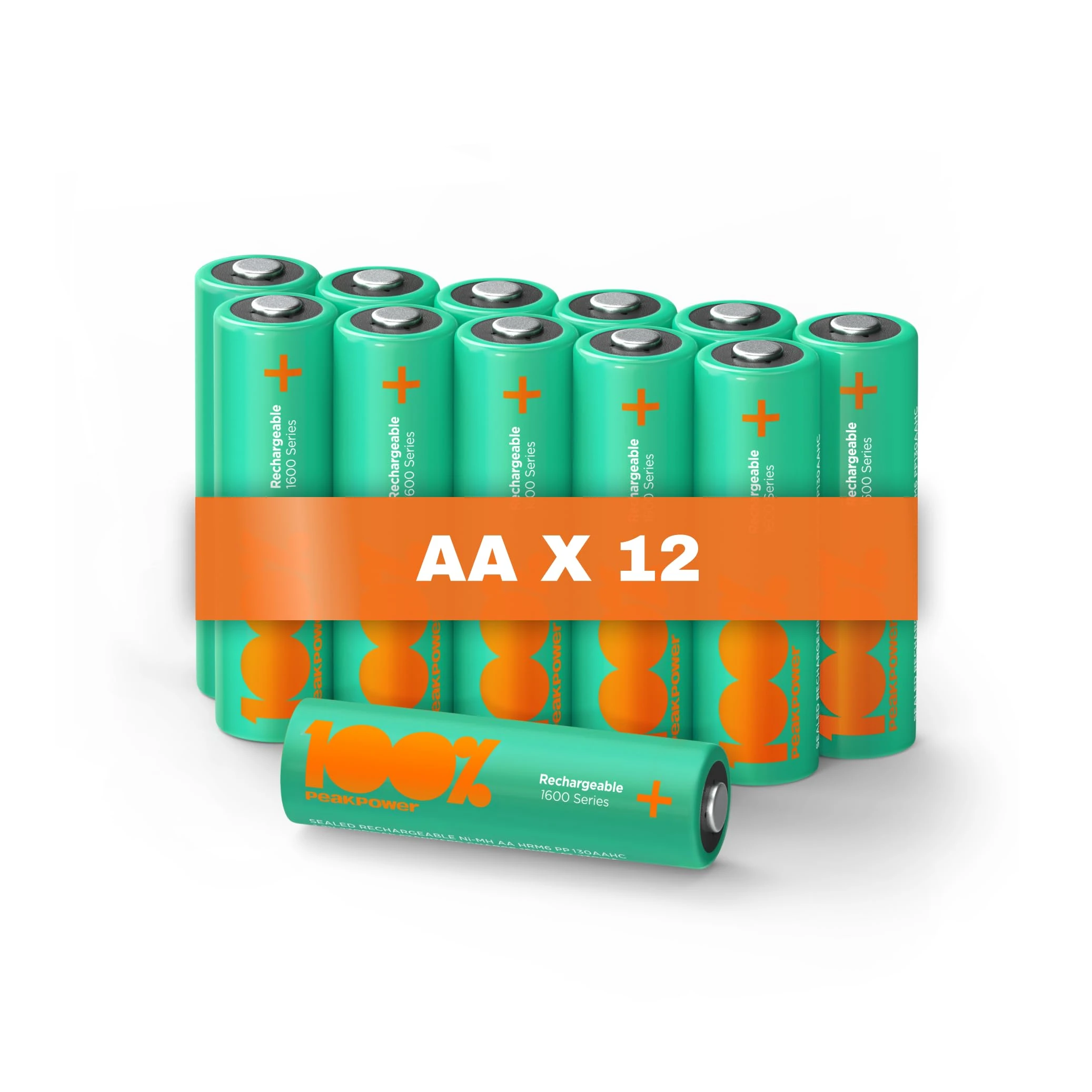 Rechargeable Battery AA 12 Pack NiMH 1.5v /1.2v Volt double AA battery for household applications and solar batteries for garden lights this batterys for pro and basic use (12)