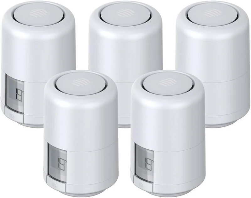 Hive Thermostatic Radiator Valve (TRV) 5 Pack, White, 15mm Heads Only