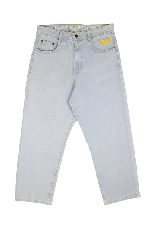 Homeboy Unisex X-Tra Baggy Denim Pants, Moon, 26 L32