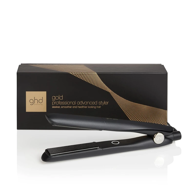 ghd Gold Hair Straightener & Styler in Black - Professional Styling, for Sleek, Smooth Styles with More Shine - for All Hair Types (UK Plug)