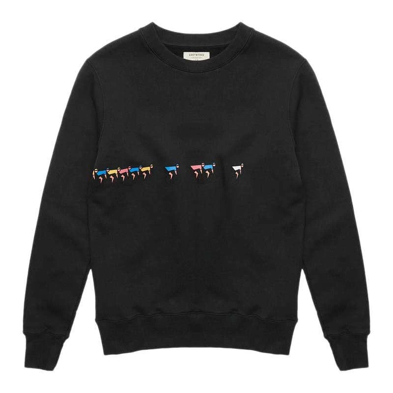 ERSTWHILE Tete de La Course Taglia t-Shirt, Black/White, XL