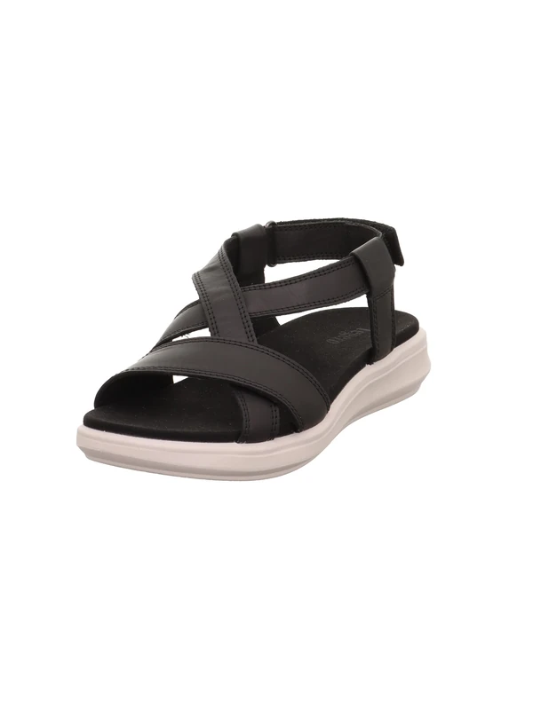 Legero Women's Ella Flat Sandal, Black 0100, 7.5 UK