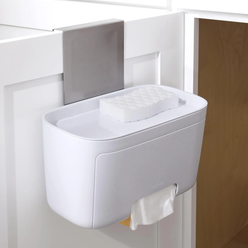 YouCopia DoorStash Garbage Bag Dispenser - Speckled White - Image 1