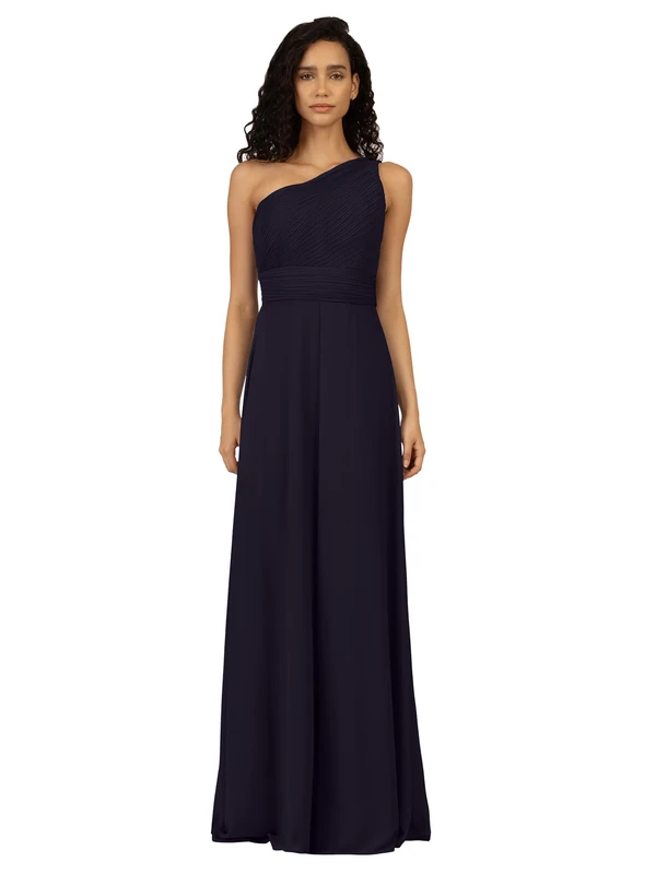ApartFashion Women's One-Shoulder Evening Dress Formal Night, Midnight Blue, 6
