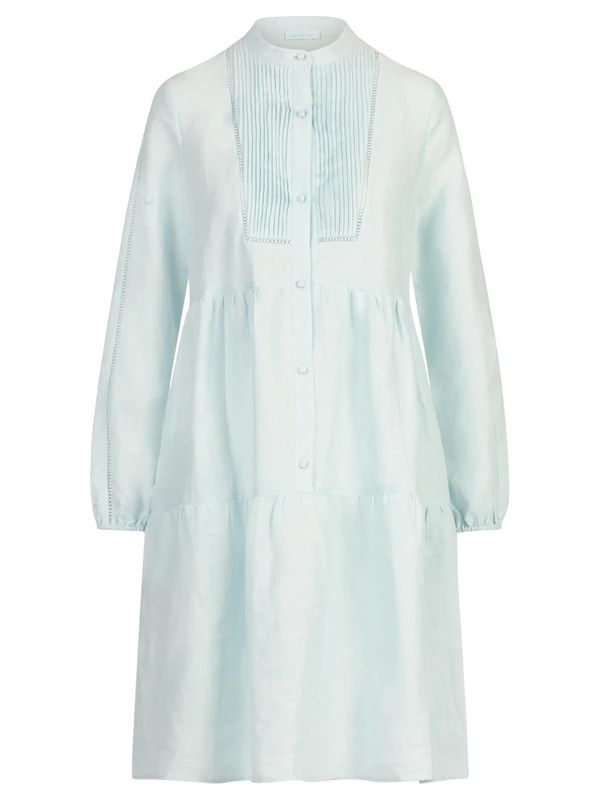 Mint & Mia Women's Linen Casual Dress, Blue, 16