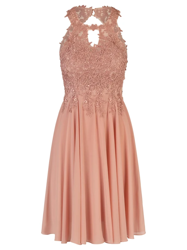 ApartFashion Women's Cocktail Formal Night Out Dress, Pink, 18