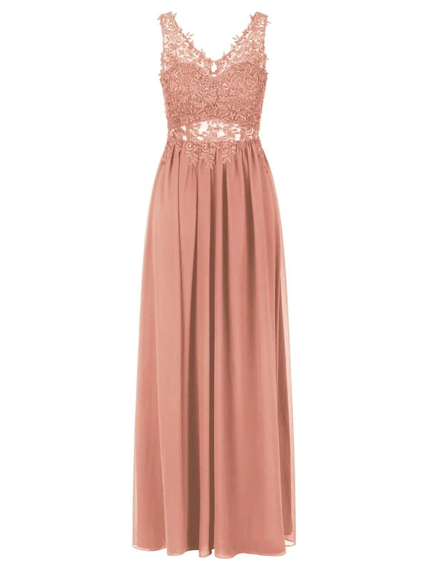 ApartFashion Women's Evening Formal Night Out Dress, Rose, 12
