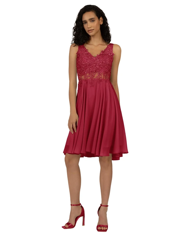 ApartFashion Women's Cocktail Dress Formal Evening Dress, Pink, 10