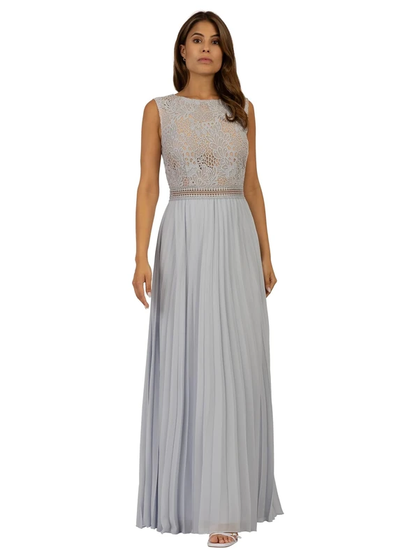 ApartFashion Women's Evening Formal Night Out Dress, Light Blue-Nude, 14