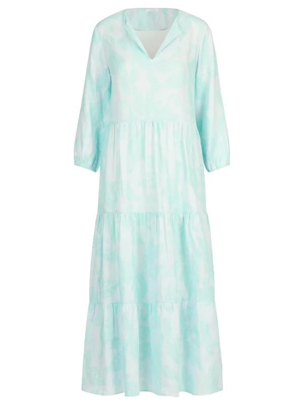 Mint & Mia Women's Linen Dress, Blue/Light Blue, 16