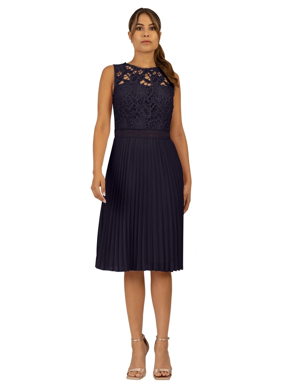 ApartFashion Women's Cocktail Formal Night Out Dress, Midnight Blue, 14