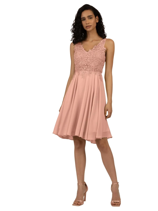 ApartFashion Women's Cocktail Formal Night Out Dress, Pink, 12
