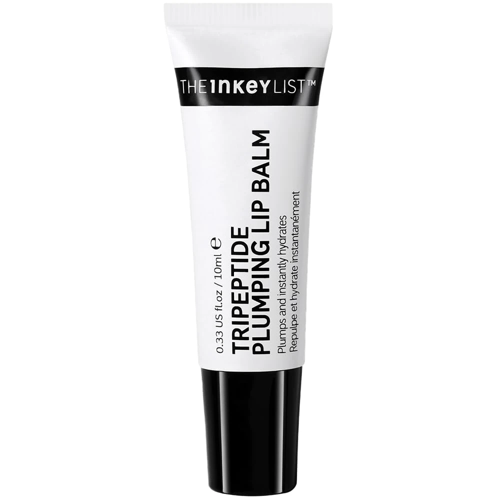 The Inkey List Tripeptide Plumping Lip Balm 10ml, Non Tingling Lip Plumpe, Hydrates Dry Cracked Lips, Fragrance Free, Suitable For All Skin Types