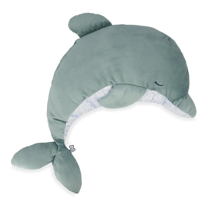 Kaloo - Petit Calme - 60 cm Green Dolphin Plush - Baby’s Soothing Soft Toy - Large Scalable Fluffy Plush with Lavender Sachet - 0 Months +, K211000