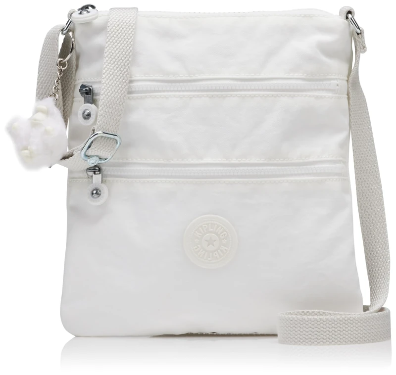 Kipling Women's Keiko Crossbody Bags, Pure Alabaster, 11.5''L x 6.5''H x 1.5''D