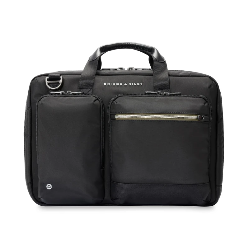 Briggs & Riley HTA Slim Expandable Brief, Black - Image 1