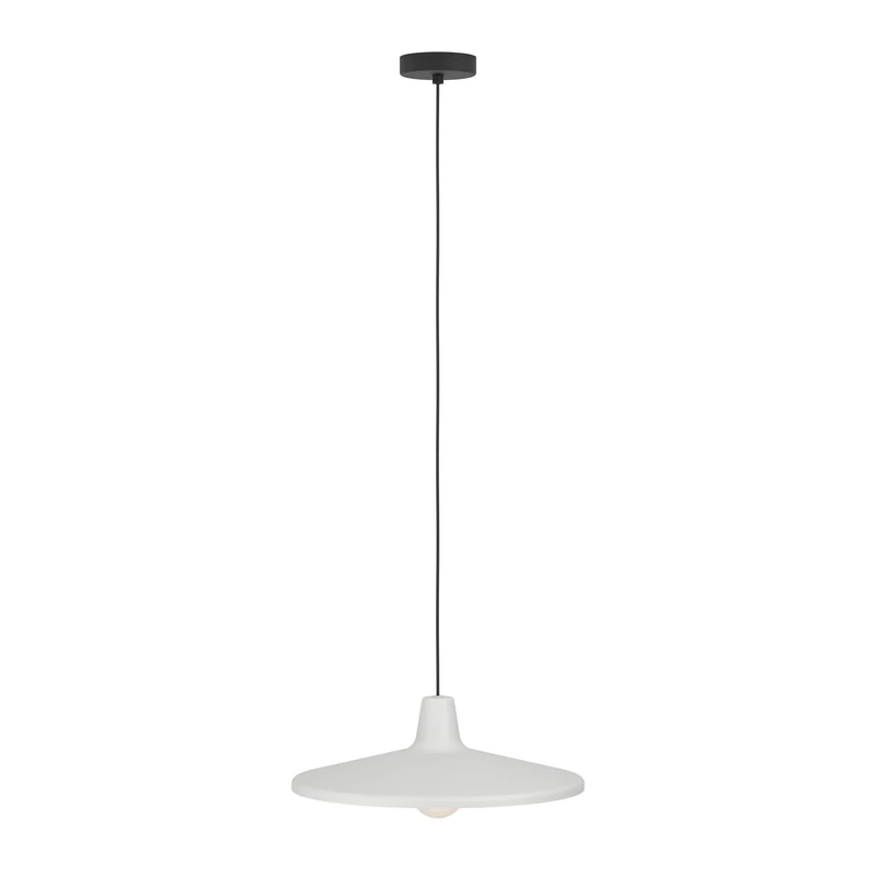 Eglo Pendant Lighting Miniere, Ceiling Light Fitting, Hanging lamp for Dining and Living Room, Grey Metal, E27 Socket, Ø 17 in