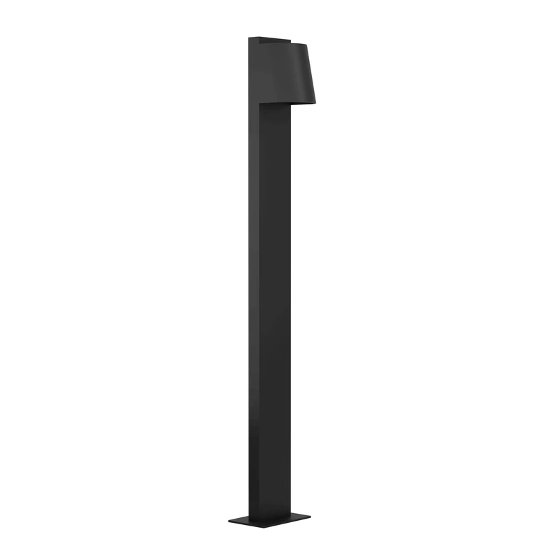 Eglo LED Outdoor Floor lamp Stagnone, Outside Post Light, External Lighting for Pathway, Garden and Terrace, Black Metal, GU10 Bulb, IP54