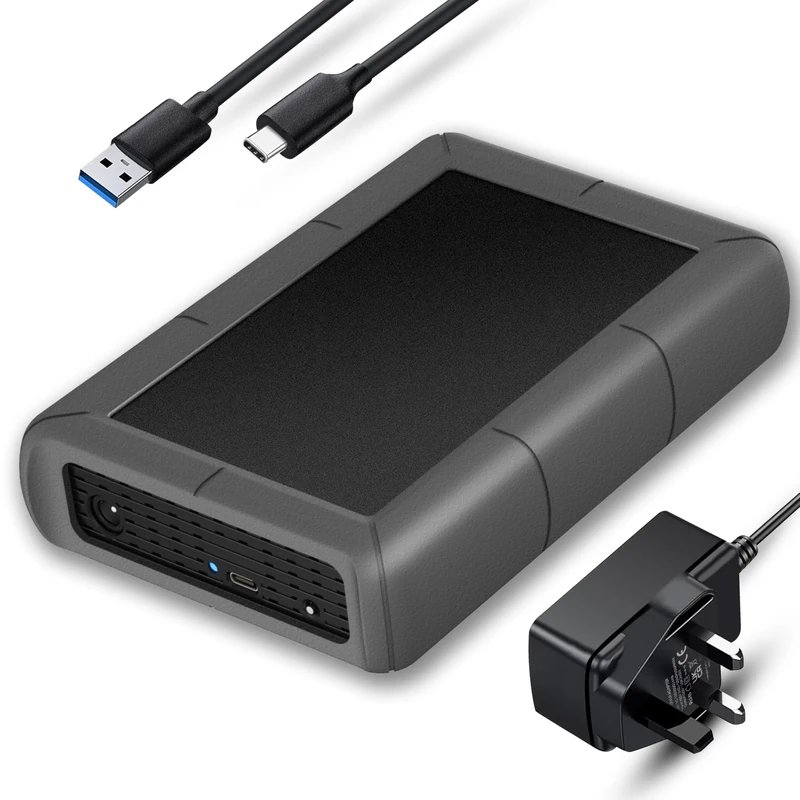 Meyritech 4TB USB Type-C 3.0 Desktop Hard Drive for Powered External Data Storage iMac Windows PC Laptops Macbook Xbox One & PS4 Consoles (Capacity - 4TB)