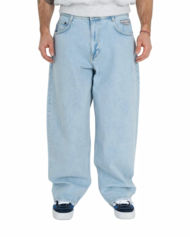 Homeboy Unisex X-Tra Monster Denim Pants, Moon, 26 L30