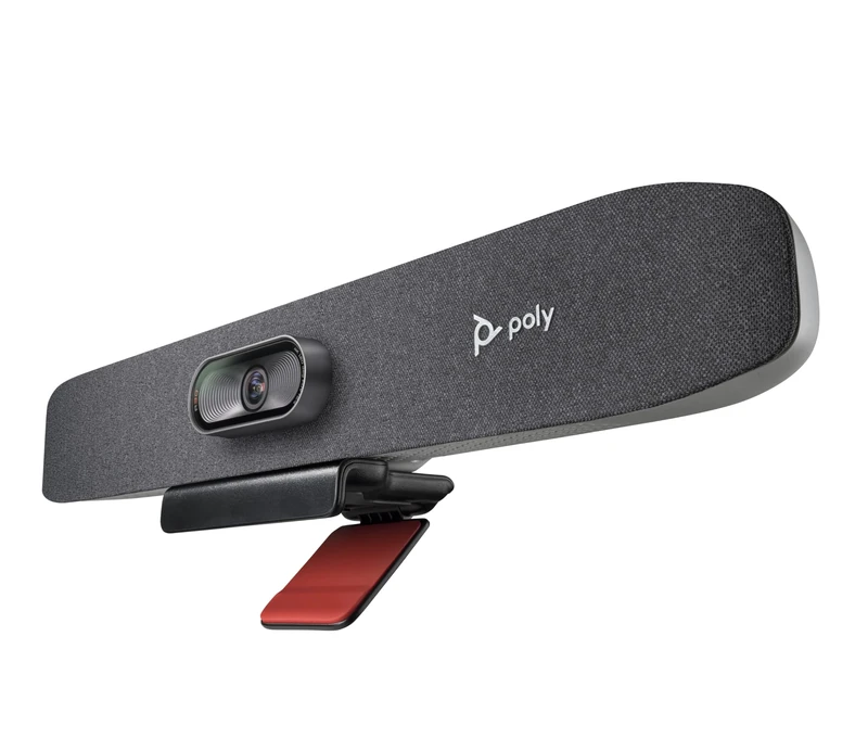 Poly Studio R30 4K video conferencing bar – camera, mic, and speaker for small rooms – Automatic Camera Framing – Noise Reduction Technology, – works w/Teams, Google, Zoom and more