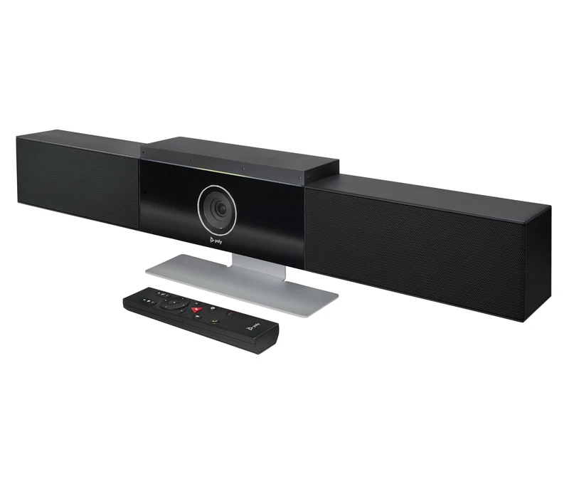 Poly Studio - 4K USB Video Conference System (Polycom) - Camera, Microphone, and Speaker Bar for Small & Medium Conference Rooms - Presenter Tracking, NoiseBlock AI, Autoframing - Teams/Zoom Certified
