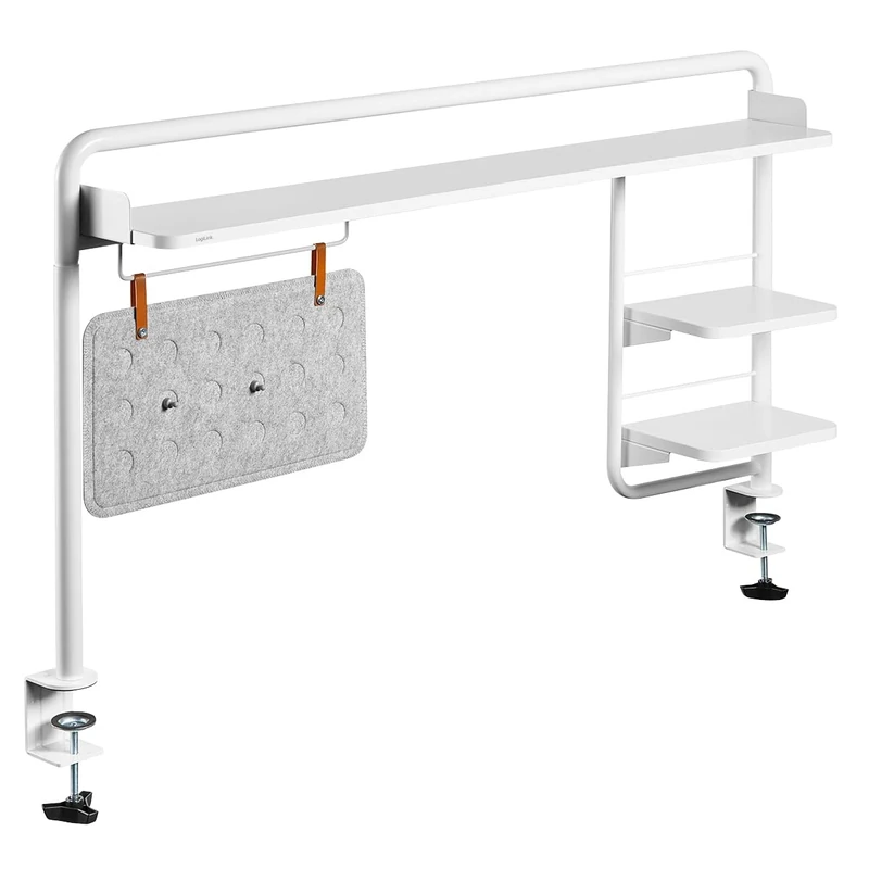 Desk Tray (Clamping) for Desks with Minimum Width 140 cm with Magnetic Memo Board