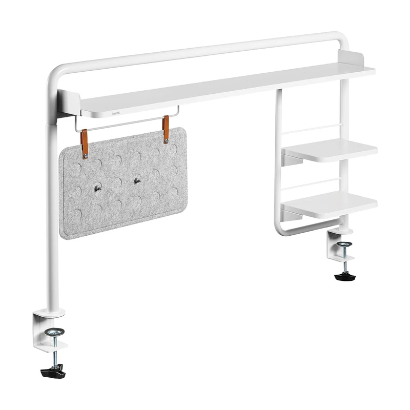 Desk Tray (Clamping) for Desks with Minimum Width of 120 cm with Magnetic Memo Board