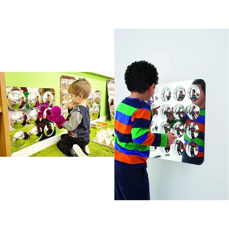 TickiT 72408 Large 9-Domed Acrylic Mirror Panel & 72410 Large 16-Domed Acrylic Mirror Panel