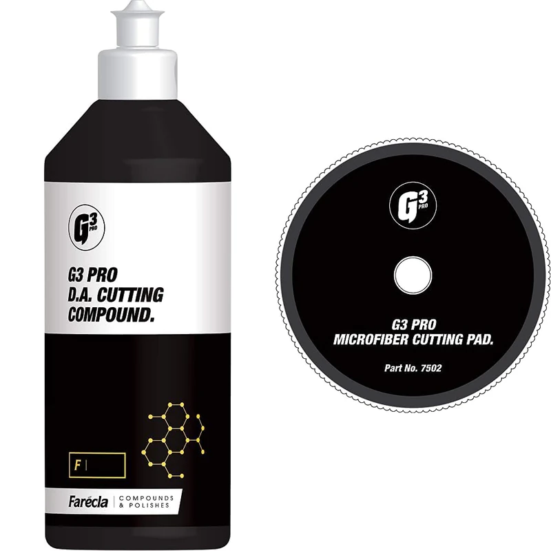 G3 PRO D.A. CUTTING COMPOUND 500ml & MICROFIBRE CUTTING PAD