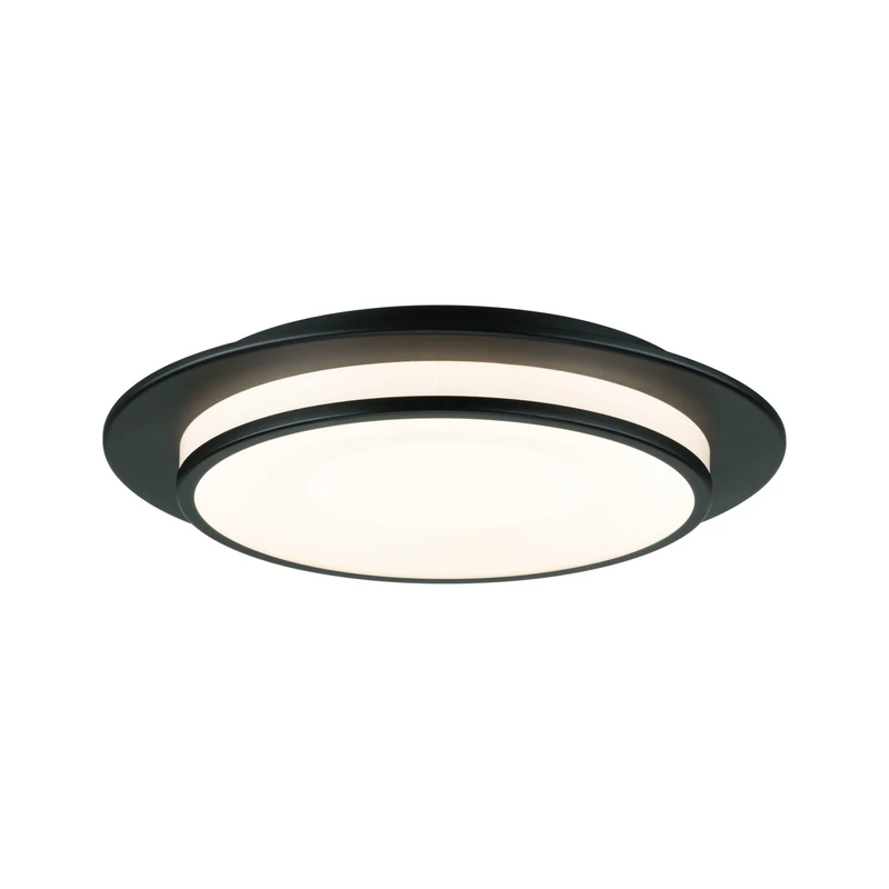 Paulmann 96785 LED Ceiling luminaire 3-Step-Dim Egron 2700K 750lm 230V 16W dimmable Black matt Wall and Ceiling luminaire