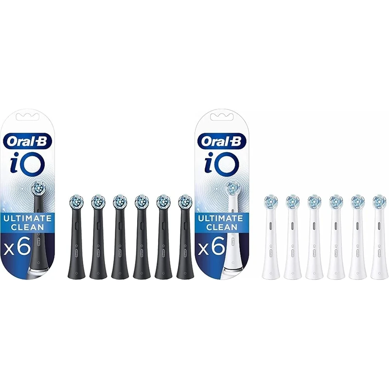 Oral-B iO Ultimate Clean Electric Toothbrush Head, Twisted & Angled Bristles & iO Ultimate Clean Electric Toothbrush Head, Twisted & Angled Bristles