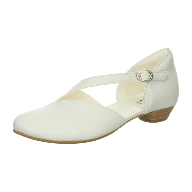 Think Women's Grace Sustainable Ballet Flat, Bianco 1000, 6.5 UK