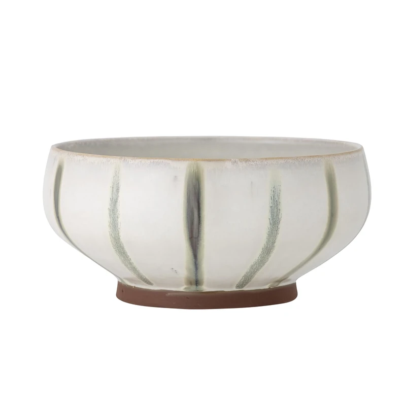 Bloomingville Grey Stoneware Serving Bowl - 3500 ml Nordic Design