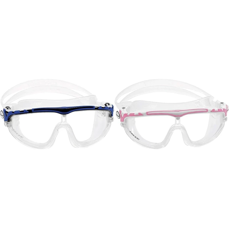 Cressi CressiSKYLIGHT GOGGLES SIL,CLEAR/FRAME BLACK BLUE & SKYLIGHT GOGGLES SIL,CLEAR/FRAME WHITE PINKCressi